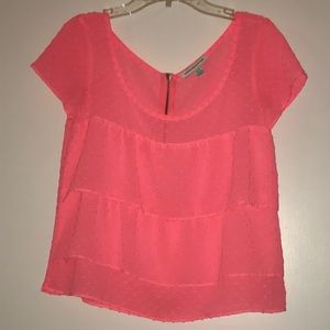 Ruffled Neon Top
